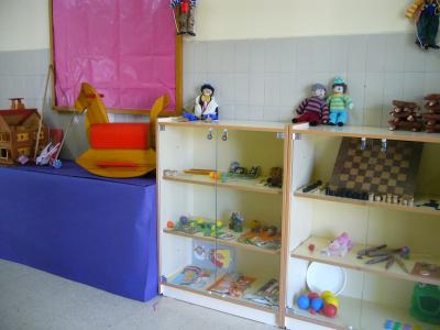 Exposición de juguetes tradicionales en el Carballal